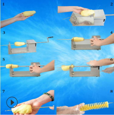 Stainless Steel Spiral Potato Slicer