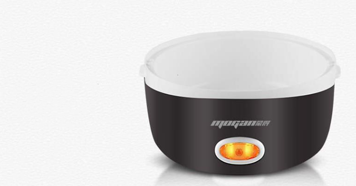 Portable Mini Rice Cooker with Stainless Steel Steamer – 2L Capacity