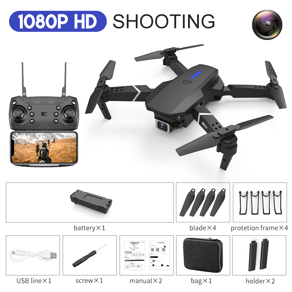 E88 Foldable Drone with Dual 4K Camera and WiFi FPV