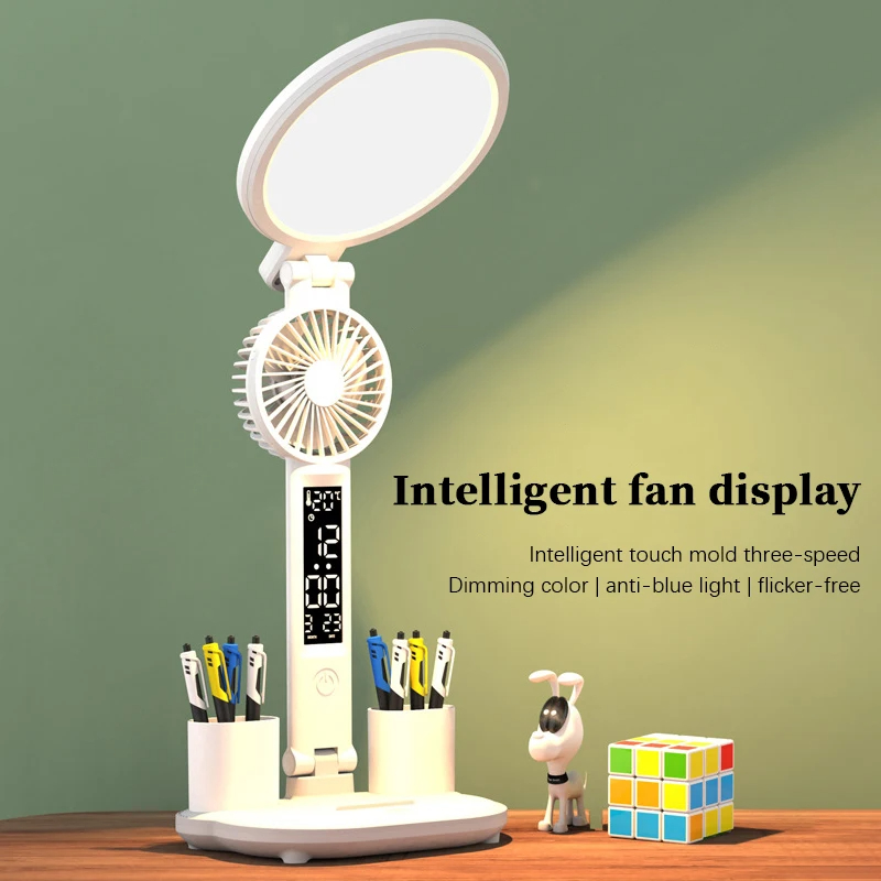 LED Eye Protection Desk Lamp with USB Charging for Study and Reading