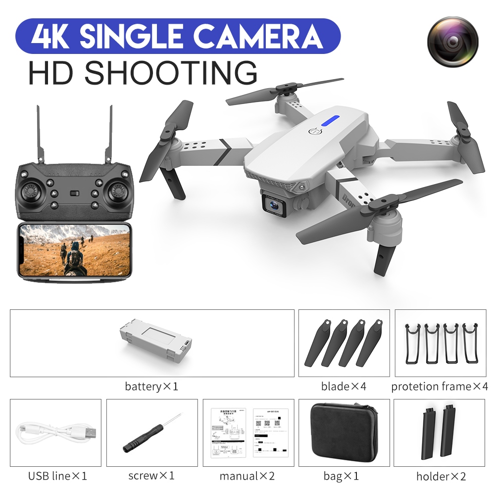 E88 Foldable Drone with Dual 4K Camera and WiFi FPV