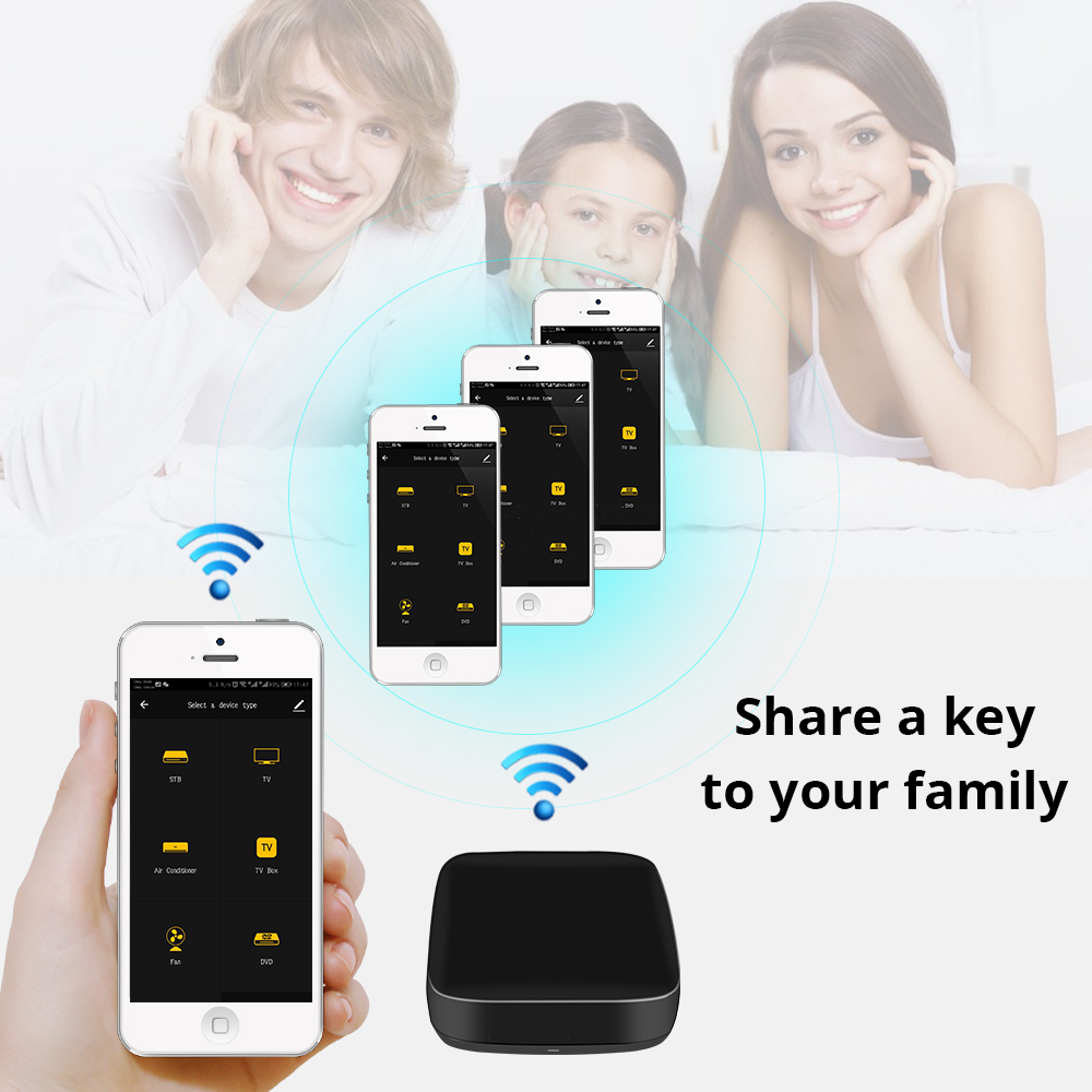 ريموت ذكي شامل بالأشعة تحت الحمراء مع واي فاي