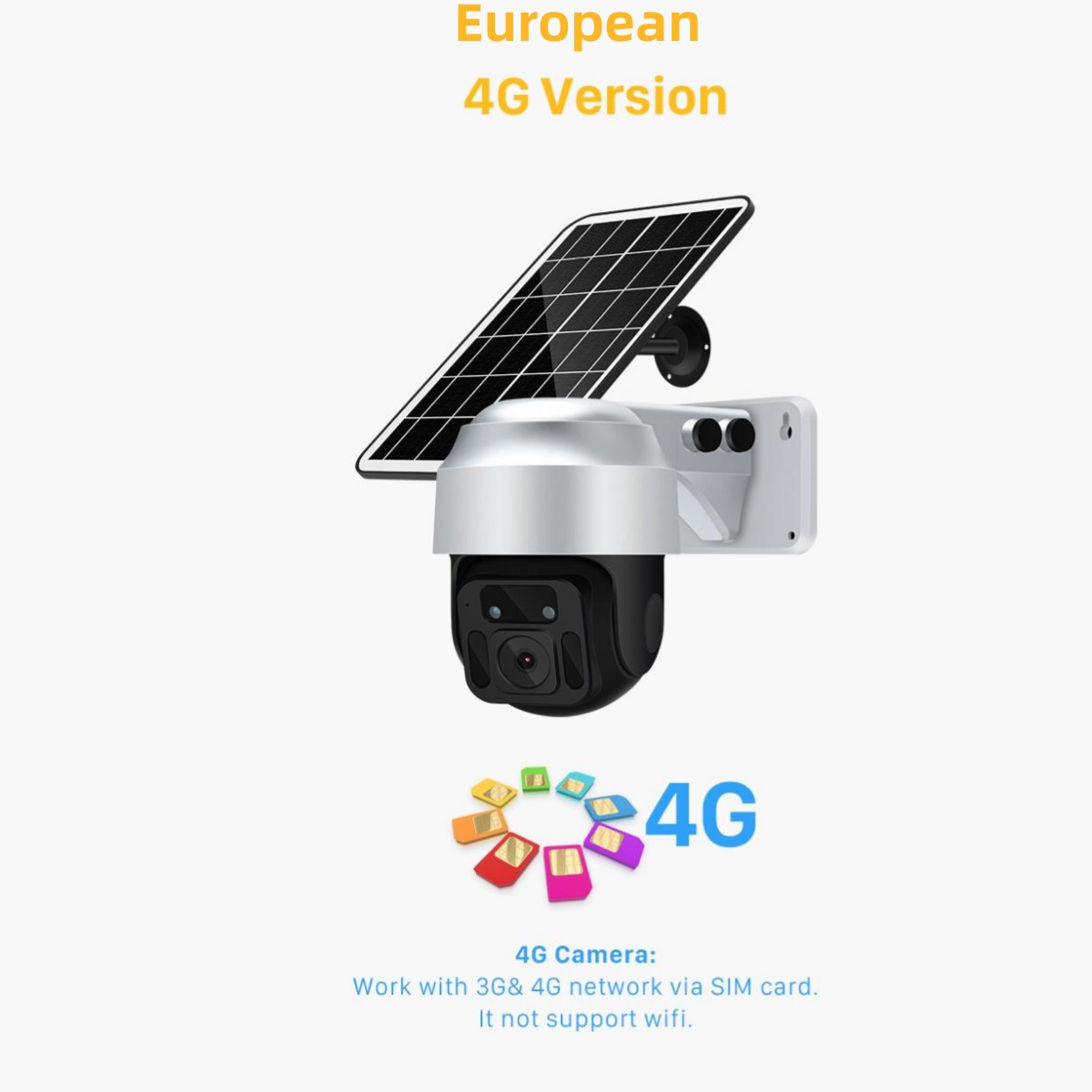 Solar-Powered 4G AI Outdoor Security Camera